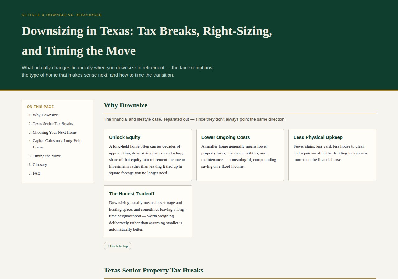 Downsizing & Retiree Guide preview