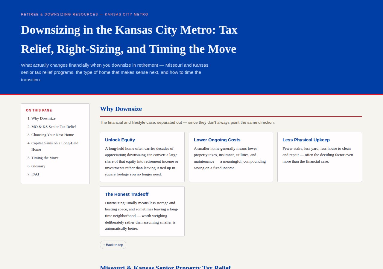 Downsizing & Retiree Guide preview