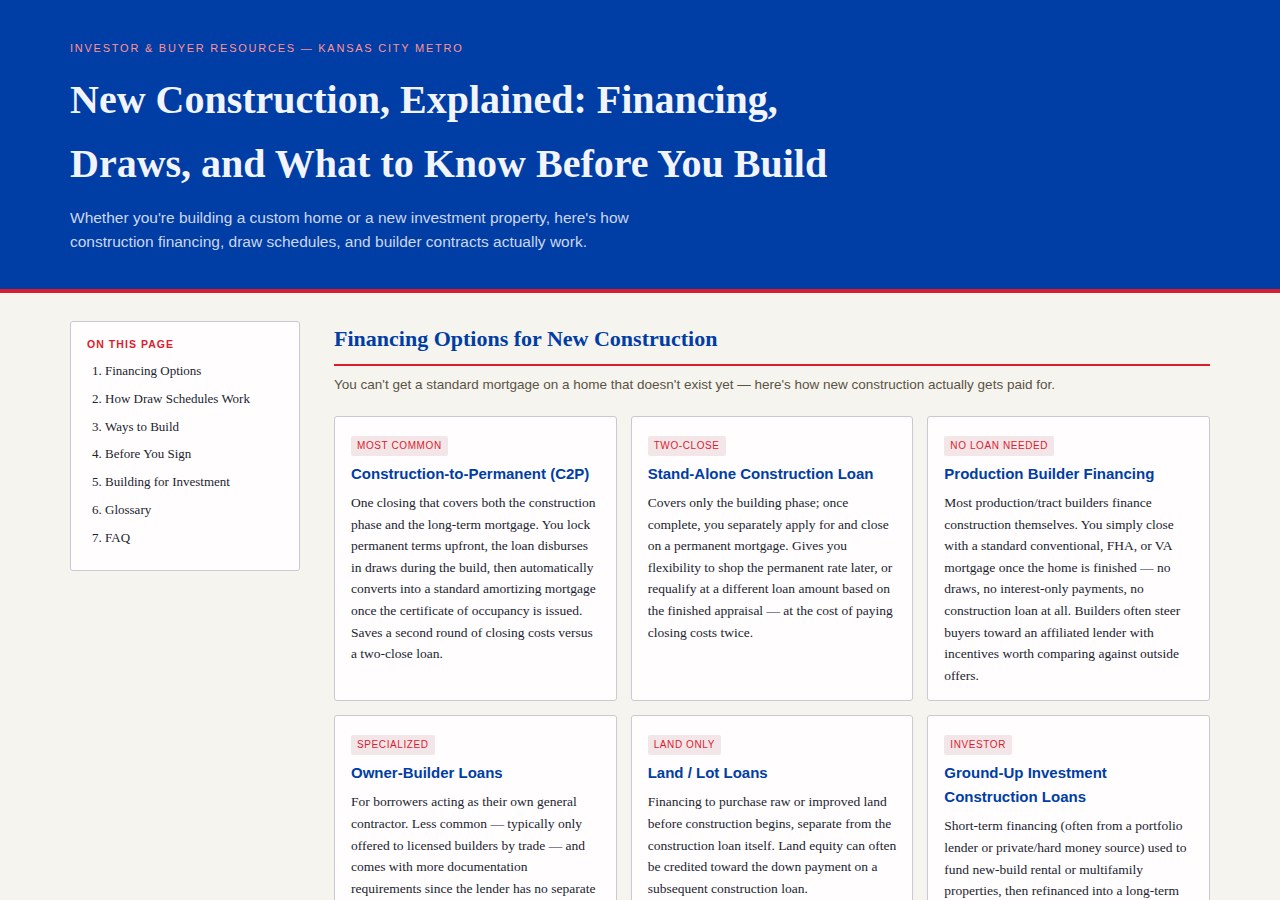 New Construction Guide preview