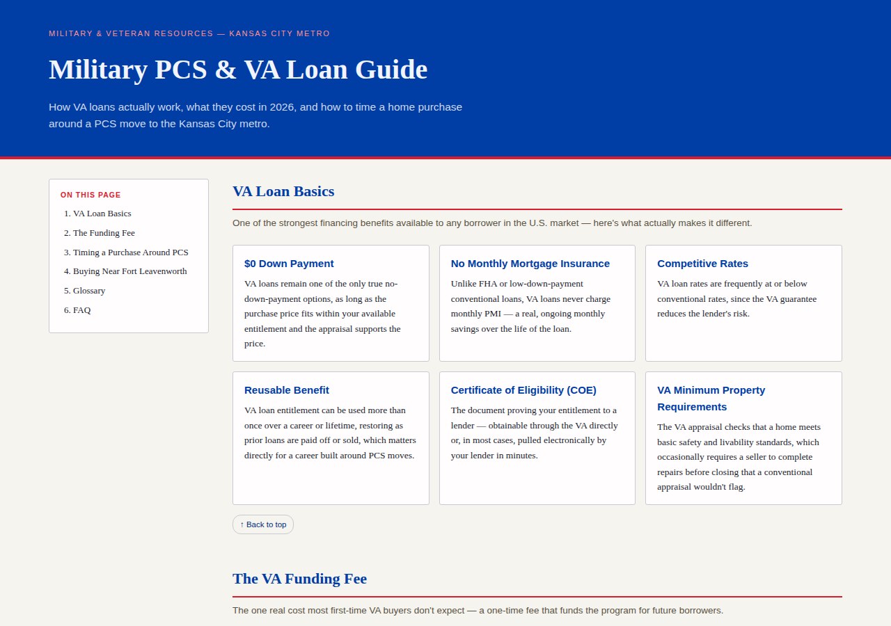 Military PCS & VA Loan Guide preview