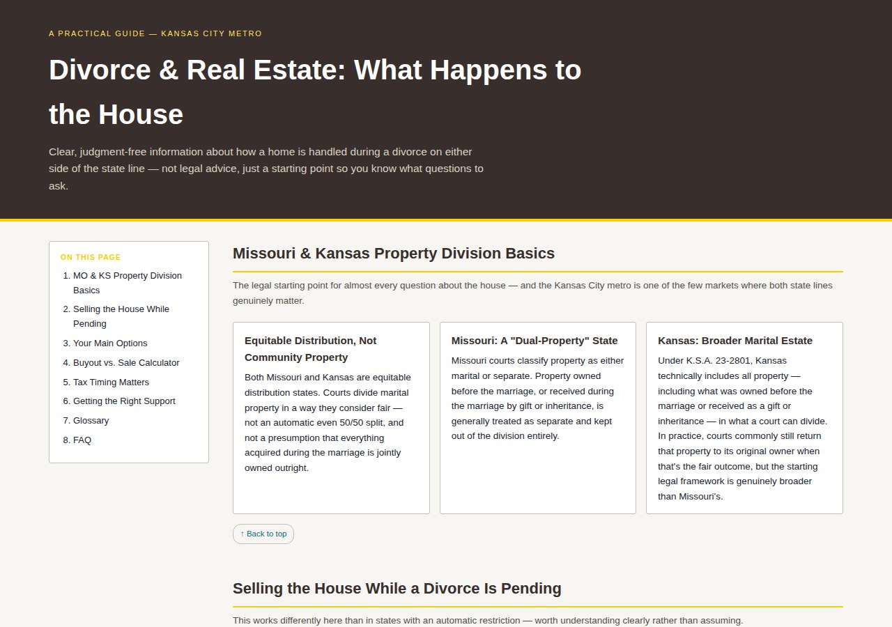 Divorce & Real Estate Guide preview