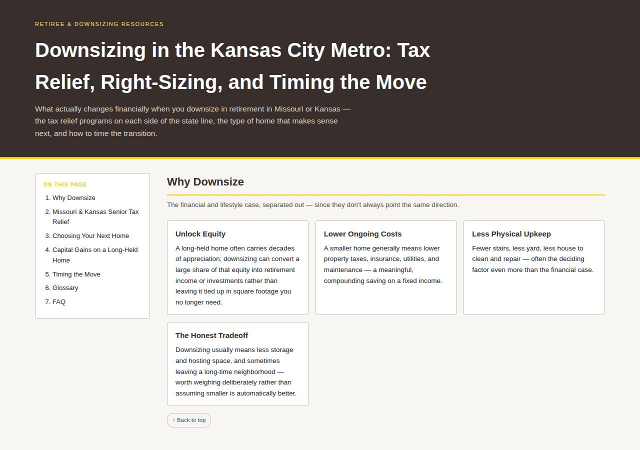 Downsizing & Retiree Guide preview