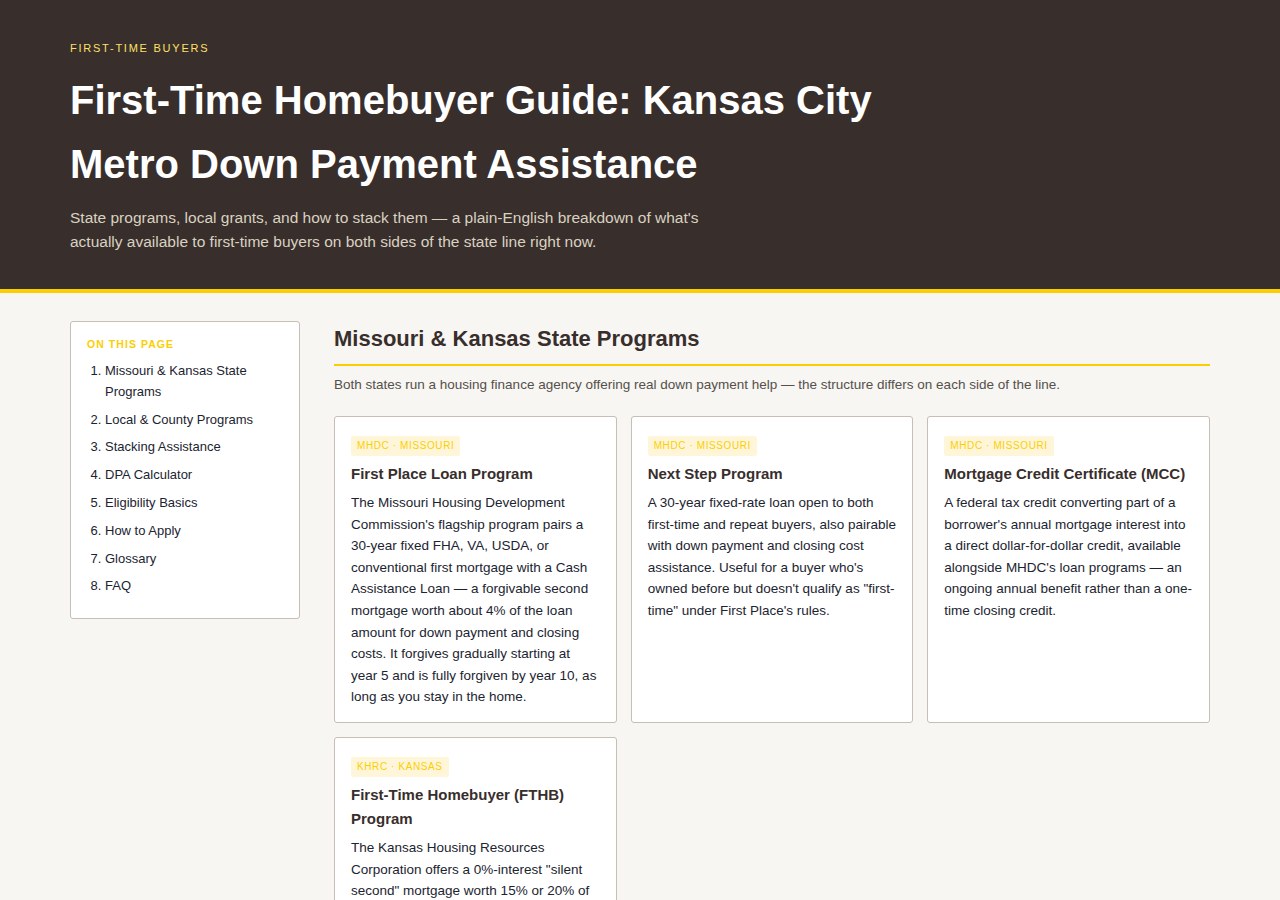 First-Time Homebuyer Guide preview