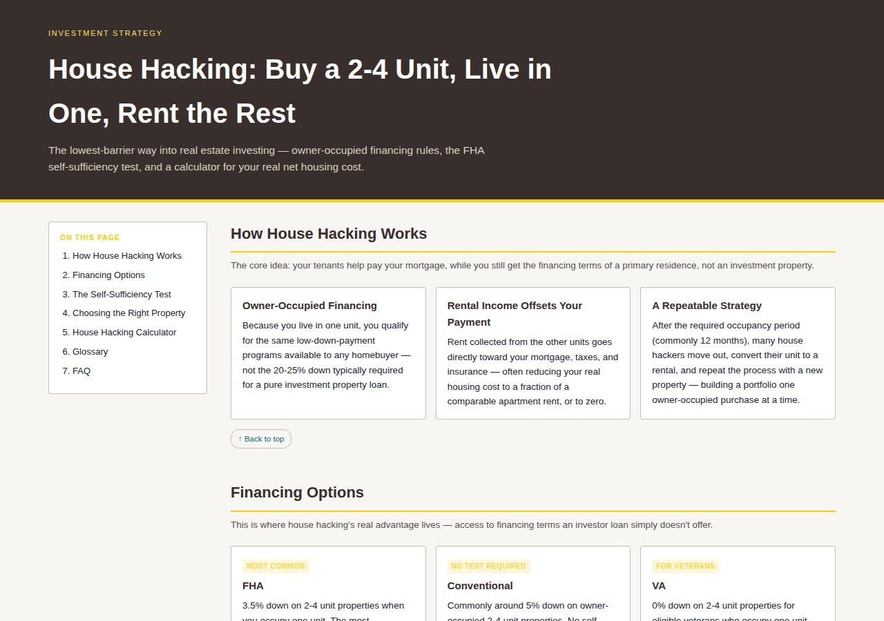 House Hacking Guide preview