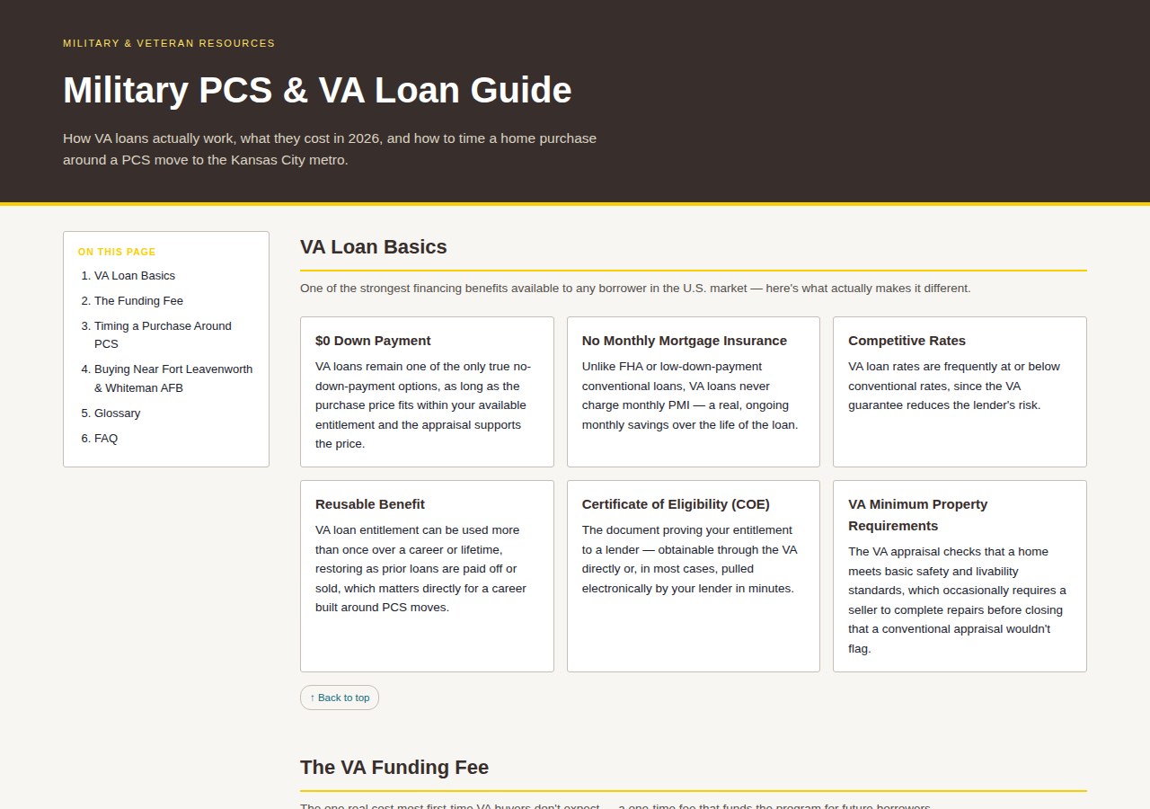 Military PCS & VA Loan Guide preview